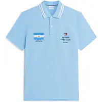 Tommy Hilfiger Camiseta 'Regular Fit' marino / azul oscuro / azul claro / blanco