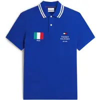 Tommy Hilfiger Camiseta 'STANDARD COUNTRY ITALY' azul real / verde / rojo / blanco