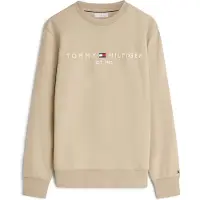 Tommy Hilfiger Sudadera 'Logo Embroidery Flex' arena / blanco