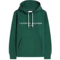 Tommy Hilfiger Sudadera 'Logo Embroidery Flex Drawstring' navy / pino / rojo / blanco