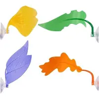 OEM Accesorios para reptiles - Flores para terrarios - Multicor - Plástico - Ventosas - Juego de 4 piezas