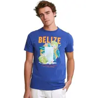 River Woods Normal Fit Basic T-shirt Short Sleeves Yale Blue Talla: XL | Camisetas con Decoración Impresa Outlet | Hombre | Azul