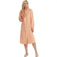 River Woods Orange/white Striped Loose Dress Talla: 36 | Blusón Outlet | Mujer | Naranja