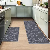 OEM Juego de dos alfombrillas antideslizantes y cómodas, ideales para diferentes espacios de la casa