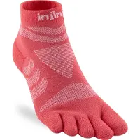 Injinji - Women's Run Technical Mini-Crew - Calcetines de running size 35-40, rojo/fucsia