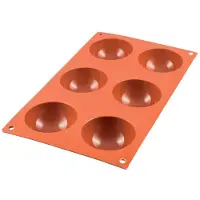 OEM Molde de silicona para hemisferios con seis cavidades, ideal para una amplia variedad de aplicaciones