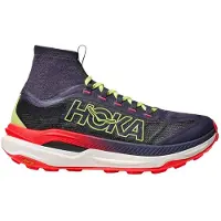 Hoka One One - Zapatillas de trail - Tecton X 3 M Squid Ink/Neon Flame - Talla 46 2/3 - Amarillo