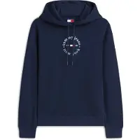 Tommy Hilfiger Sudadera 'Logo Drawstring' navy / rojo / blanco