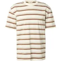 INDICODE JEANS Camiseta 'Teams' marfil / marrón