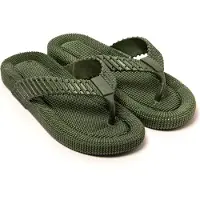 Brasileras Zapatos para playa y agua 'Sandito' verde oscuro