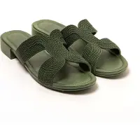 Brasileras Sandalias 'Mardin' verde oscuro