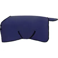 vidaXL Manta para caballos, azul marino, 105 cm, de poliéster y forro polar