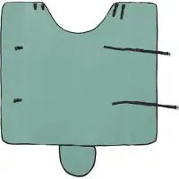 vidaXL Manta para caballos, color verde especial, 125 cm, de poliéster y forro polar