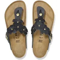Birkenstock Sandalias de dedo 'Gizeh' negro