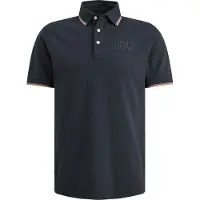 PME Legend Camiseta 'Polo shirt in piqué with artwork' azul oscuro