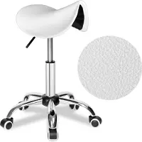 EHokery Stratum: Silla blanca para cosméticos y peluquería