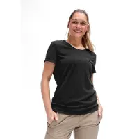 Maier Sports - Women's Waltraud H/S - Camiseta funcional size 48, negro