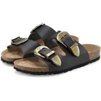 French Connection Zapatos abiertos oro / negro