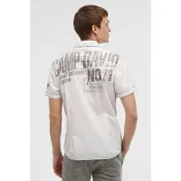CAMP DAVID Camisa marfil / taupe