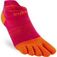 Injinji - Women's Run Lightweight No-Show - Calcetines de running size 40,5-44,5, rojo