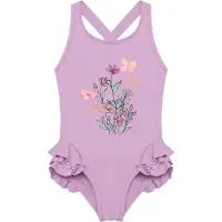 Color Kids - Kid's Swimsuit with Application - Traje de baño size 128, morado