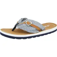 s.Oliver Sandalias de dedo navy / caramelo / blanco