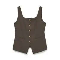 Vero Moda Chaleco para traje 'VMKandra' chocolate
