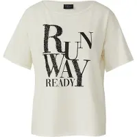 s.Oliver T-shirts Offwhite Talla: 40 | Camisetas de Seda Outlet | Mujer | Blanco