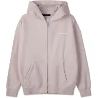 Pegador Sudadera con cremallera 'Clarita' rosa / blanco
