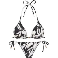 French Connection Bikini negro / blanco