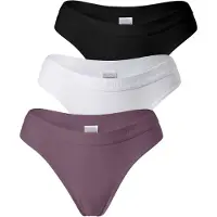 Yenita Tanga ' Damen Tanga mit elastischem Logobund ' negro