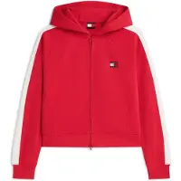 Tommy Hilfiger Sudadera con cremallera rojo / blanco