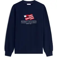 Tommy Hilfiger Sudadera 'Flag' azul / rojo / blanco