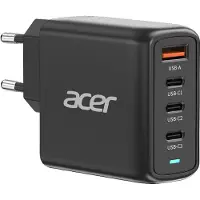 Acer Cargador 100W GaN PD, Puertos USB: 3C+1A, Enchufe EU