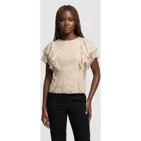 And Other Stories & Other Stories Evelyn Lace Blouse Speed Beige Talla: 38 | Blusas Outlet | Mujer | Marrón