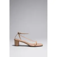 And Other Stories & Other Stories Sanda Block Heel Sandalette Beige Talla: 41 | Chancletas Outlet | Mujer | Marrón
