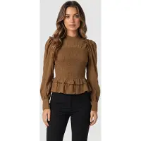 And Other Stories & Other Stories Niko Blouse Beige Talla: 32 | Manga Larga Outlet | Mujer | Marrón
