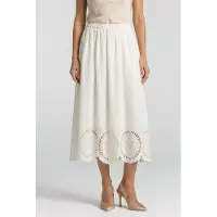 And Other Stories & Other Stories Estella Linen Skirt Speed White Talla: S | Faldas Midi Outlet | Mujer | Blanco