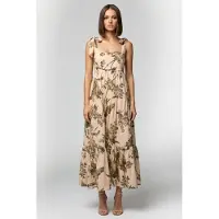 And Other Stories & Other Stories Rosalyn Dress Beige Talla: 38 | Vestidos Maxi Outlet | Mujer | Marrón