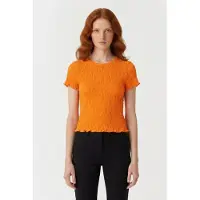 And Other Stories & Other Stories Angelie T-shirt Orange Talla: XS | Camisetas de Seda Outlet | Mujer | Naranja