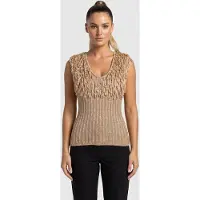 And Other Stories & Other Stories Tobie Top Beige Talla: S | Camisetas Outlet | Mujer | Marrón