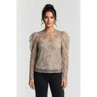 And Other Stories & Other Stories Penelope Blouse Khaki Talla: 36 | Manga Larga Outlet | Mujer | Marrón
