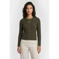 And Other Stories & Other Stories Ossi Cable Cardigan Khaki Talla: XS | Cárdigan Outlet | Mujer | Marrón