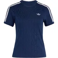Adidas Originals adidasCAMISETA ENTALLADA DE MANGA CORTA FINAS RAYAS S Night Indigo / White / Grey Two Mujer