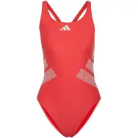 Adidas adidasBañador con tirantes cruzados en la espalda y logotipo 46 Semi Lucid Red / White Mujer