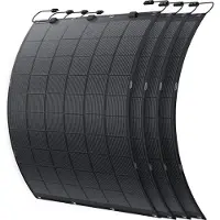 Anker SOLIX FS20: Panel solar flexible, 225 vatios, con 2 salidas. Fabricado en Alemania (paquete de 4)