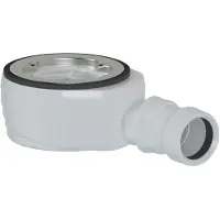 Hak Sifón para plato de ducha Polysan, diámetro de 90 mm, DN40, de baja altura