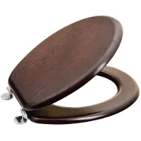 Hak Asiento de inodoro Aqualine, modelo WC-Sitz, color nogal