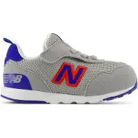 New Balance unisex para niños. NW515V1 Zapatillas 515 Gancho y bucle gris (19), Plano, Velcro, Casual, moda infantil, outlet 202