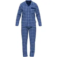 Götzburg Pijama largo azul / navy / blanco